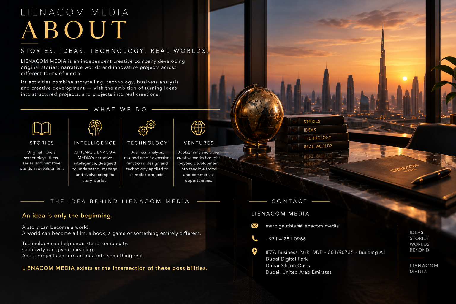 LIENACOM MEDIA — Stories, Ideas, Technology, Real Worlds
