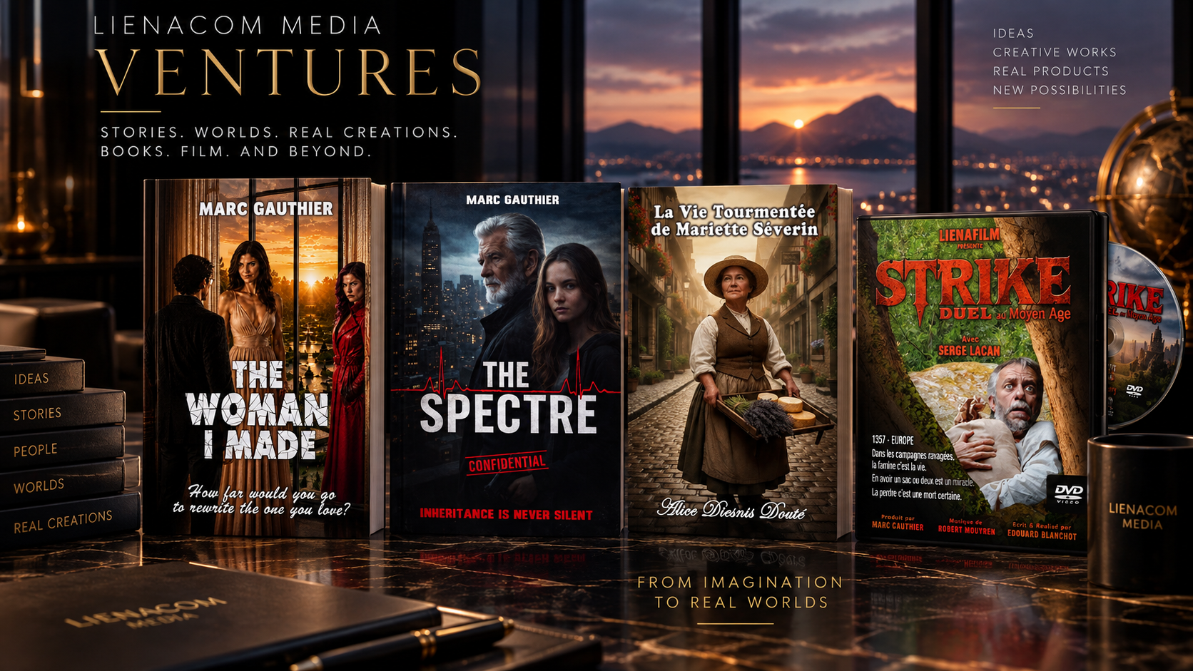 LIENACOM MEDIA Ventures — books and film